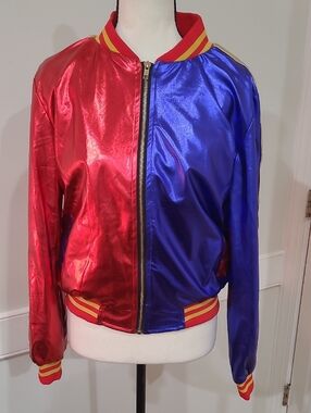 Cosplay Studio Harley Quinn Inspired Bomber Jacket - Size L